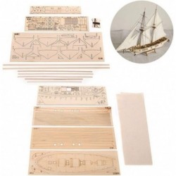 3D Wooden Puzzle Sailing Ship DIY Sailboat Ship Models Building Kits Gift for Adults Kids Sailboat Vessel Hard Puzzles 15.7in...