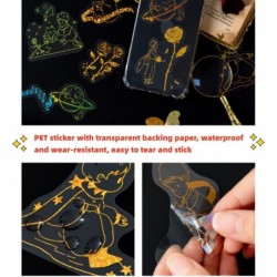 Gold foil Magic Holographic stickers Set(180 pieces with 4 Themes)-Resin Transparent Waterproof Stickers Butterfly Flower Vin...