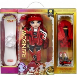 Winter Break Ruby Anderson – Red Fashion Doll and Playset with 2 Designer Outfits Snowboard and Accessories $46.83 Dolls