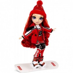 Winter Break Ruby Anderson – Red Fashion Doll and Playset with 2 Designer Outfits Snowboard and Accessories $46.83 Dolls