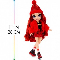 Winter Break Ruby Anderson – Red Fashion Doll and Playset with 2 Designer Outfits Snowboard and Accessories $46.83 Dolls