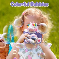 Unicorn Automatic Bubble Machine Professional Camera Toys Kids Outdoor Portable Party Favors Battery Operated $23.59 Bubble B...