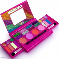 Kids Makeup Palette For Girl – Real Washable Kids Makeup - My First Princess Make Up Set Include 4 Blushes 8 Eyeshadows 6 Lip...