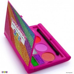 Kids Makeup Palette For Girl – Real Washable Kids Makeup - My First Princess Make Up Set Include 4 Blushes 8 Eyeshadows 6 Lip...