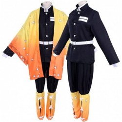 Zenitsu Cosplay-Demon Slayer Cosplay 8 Pcs Agatsuma Zenitsu Kimono Anime Outfit Halloween Costume for Kids and Adults $76.32 ...