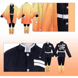 Zenitsu Cosplay-Demon Slayer Cosplay 8 Pcs Agatsuma Zenitsu Kimono Anime Outfit Halloween Costume for Kids and Adults $76.32 ...