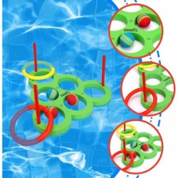 Pool Toys Ring Toss Game Floating Foam Ring Toy with Balls and Rings Swimming Pool Games for Adults and Family 22PCS Outdoor ...