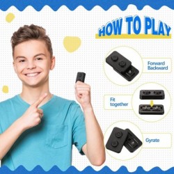 2 Pcs Fidget Slider Magnetic Plastic Toys EDC Push Adult Slider Fidget Magnetic Rectangular Block ADHD Autism Anxiety Stress ...