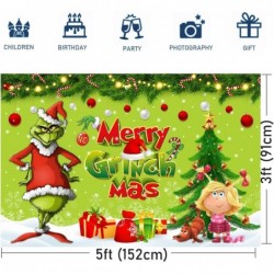 Merry Christmas Party Decorations 5x3 Ft Christmas Backdrop for Kid Party Supplies Happy Birthday Banner Cartoon Theme Party ...