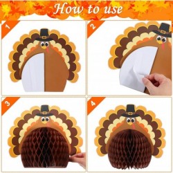 9 Pack Large Fall Thanksgiving Turkey Honeycomb Centerpiece Thanksgiving Party Decorations Paper Turkey Decorations Thanksgiv...