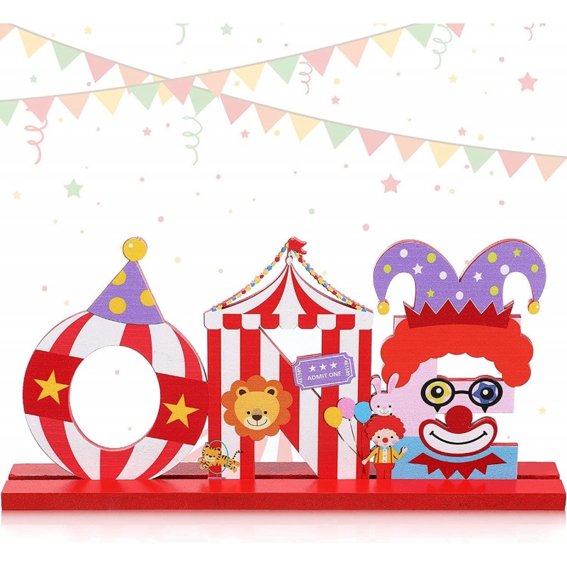 Carnival 1st Birthday Party One Letters Signs Ornaments Circus One Signs Welcome Circus Party Decorations for Carnival Table ...