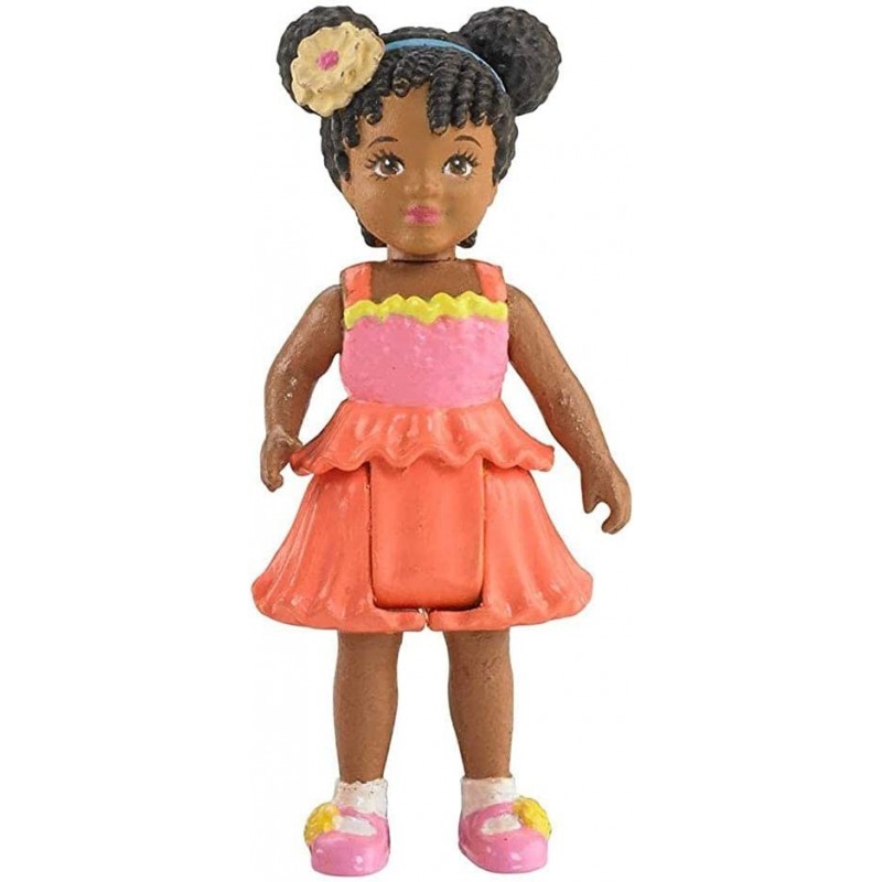 Replacement Figure for Loving Family Dollhouse - BML25 ~ Replacement Little Sister ~ Toddler Doll ~ African American Orange P...