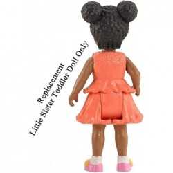 Replacement Figure for Loving Family Dollhouse - BML25 ~ Replacement Little Sister ~ Toddler Doll ~ African American Orange P...