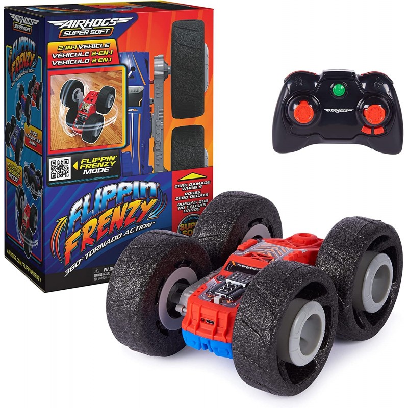 Super Soft Flippin’ Frenzy 360 Spinning Action 2-in-1 Stunt Vehicle Remote Control Car Kids Toys for Kids 4 and up $45.71 Rem...