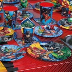 Disposable Paper Cups - 9 Oz Justice League 8 Pcs $14.25 Kids' Party Tableware