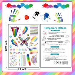 100+Styles Tie Dye Temporary Tattoos Tie Dye Birthday Party Supplies Favors Tie Dye Decorations for Party Colorful Tie Dye Bo...