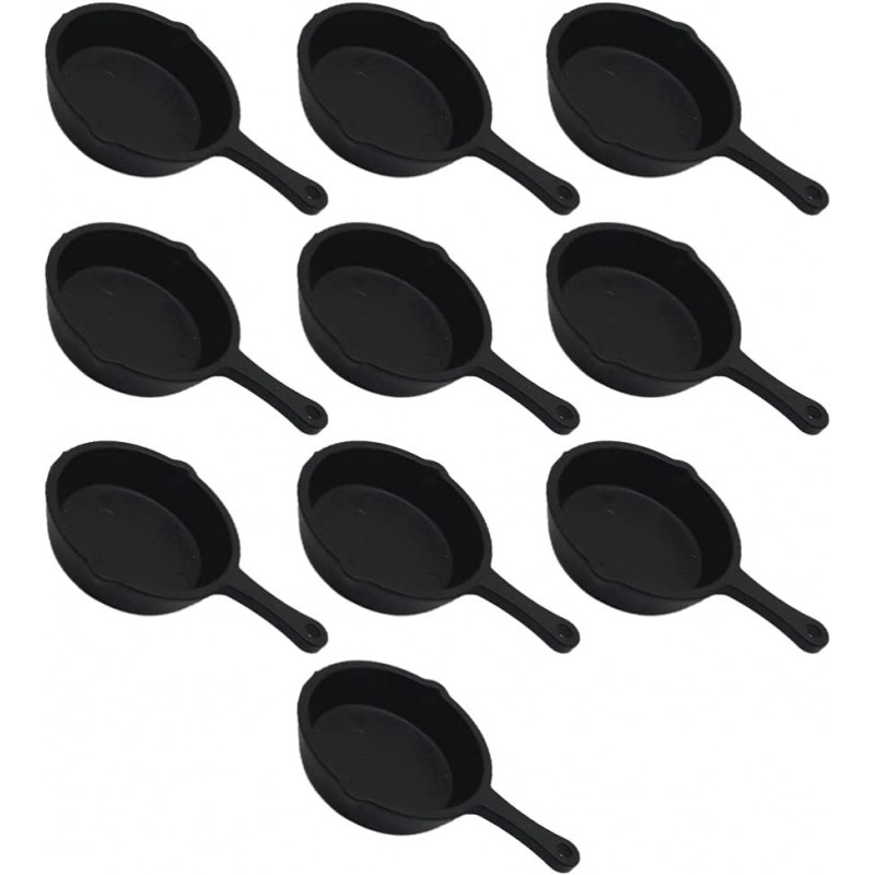 10pcs Dollhouse Miniature Cookware Miniature Frying Pan Dollhouse Kitchen Utensils Model Kids Kitchen Playset Kids Pretend Pl...