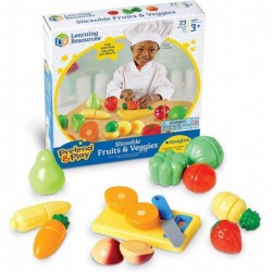 Pretend & Play Fruit Cutting Fruits and Veggies Toy Kids Play Food Plastic Fruit & Veggies Kitchen Toy Ages 3+ $34.14 Toy Kit...