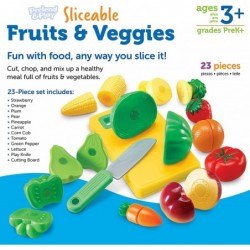 Pretend & Play Fruit Cutting Fruits and Veggies Toy Kids Play Food Plastic Fruit & Veggies Kitchen Toy Ages 3+ $34.14 Toy Kit...