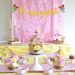 Be Our Guest Banner Beauty And The Beast Party Supplies Reception Banner Bachelorete Party Engagement Party Decorations $16.2...