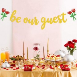 Be Our Guest Banner Beauty And The Beast Party Supplies Reception Banner Bachelorete Party Engagement Party Decorations $16.2...