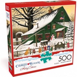 - Charles Wysocki - Cocoa Break at The Copperfields - 500 Piece Jigsaw Puzzle Multi 21.25"L X 15"W $28.96 Jigsaw Puzzles