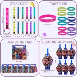 72Pcs Magic Movie Birthday Party Favors Supplies for Kids 12Guests Princess Theme Encanto Decoration Gift for Girls Wristband...