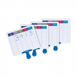 Place Value Answer Board Dry Erase Board Sets Dry Erase Paddles Math Classroom Supplies Base 10 Math Manipulatives for Elemen...