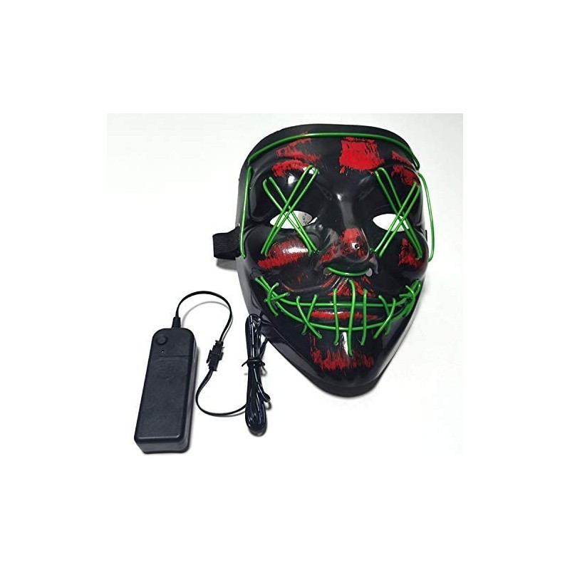 Halloween LED Mask for Festival Party Halloween Scary Cosplay Mask $20.14 Kids' Dress-Up Accessories