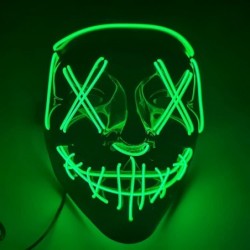 Halloween LED Mask for Festival Party Halloween Scary Cosplay Mask $20.14 Kids' Dress-Up Accessories