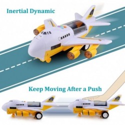 Large Airplane Toy with 6 Construction Trucks Set 32.6x22.4 Inch Play Mat 11 Road Signs 9 in 1 Vehicle Car Toys for 3 Year Ol...