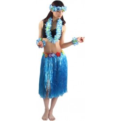 5pcs/ Set Adult Hawaiian Luau Grass Elastic Hula Skirt 60cm $29.23 Kids' Dress-Up Accessories