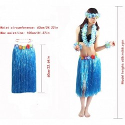 5pcs/ Set Adult Hawaiian Luau Grass Elastic Hula Skirt 60cm $29.23 Kids' Dress-Up Accessories