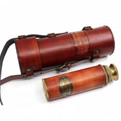 Pirate Brass Telescope Spyglass Collapsible Monocular Decorative Telescope with Glass Optics for Kids Travel Hiking $64.55 Ch...