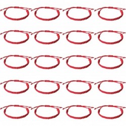 20pcs Red Kabbalah Bracelets Protection Cord Adjustable Bracelet Braided Knot Strap Success Friendship Graduation Birthday $1...