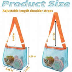 Beach Toy Mesh Beach Bag Kids Shell Collecting Bag Toy Mesh Bag for Holds Shells Toys Towels Swimming Accessories Storage Bag...