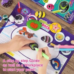 XXTOYS Rock Painting Kit for Kids - Arts and Crafts for Girls & Boys - Glow in The Dark Rock Painting - Craft Art Kit -Hide a...