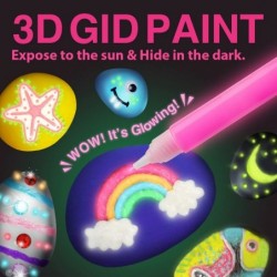 XXTOYS Rock Painting Kit for Kids - Arts and Crafts for Girls & Boys - Glow in The Dark Rock Painting - Craft Art Kit -Hide a...