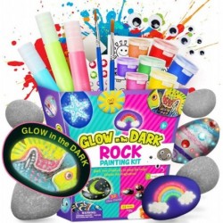 XXTOYS Rock Painting Kit for Kids - Arts and Crafts for Girls & Boys - Glow in The Dark Rock Painting - Craft Art Kit -Hide a...