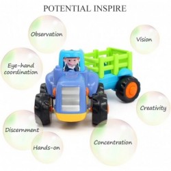 Inertia Toy Early Educational Toddler Baby Toy Friction Powered Cars Push and Go Cars Tractor Bulldozer Dumper Cement Mixer E...