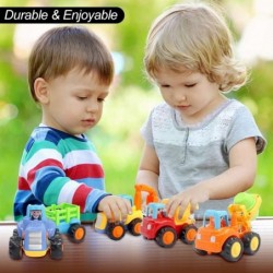 Inertia Toy Early Educational Toddler Baby Toy Friction Powered Cars Push and Go Cars Tractor Bulldozer Dumper Cement Mixer E...