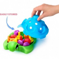 Fine Motor Skills Toys for 2 Year Old - Hexie Turtle Toy | Unique Gift for Toddler Sensory Toys for toddlers with Numbers and...