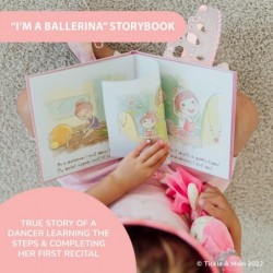 Tickle & Main Ballerina Princess Gift Set- Includes Book Ballerina Doll Toy and Tiara Crown for Little Girls. Great for Birth...