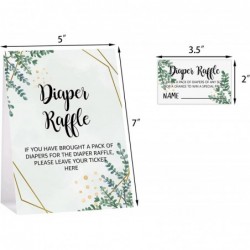 Diaper Raffle Tickets and Sign Baby Shower Games Decorations Party Favors For Baby Showers – 1 Sign 50 Cards per Pack(DIAPER-...