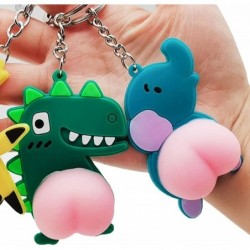 Squeeze Butt Key Ring Fidget Butt Doll Cartoon Mini Keychain Squishy Ball Novelty Gift Interactive Anxiety Object $31.87 Sque...