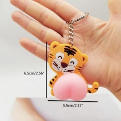 Squeeze Butt Key Ring Fidget Butt Doll Cartoon Mini Keychain Squishy Ball Novelty Gift Interactive Anxiety Object $31.87 Sque...