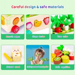 Toddlers Wooden Montessori Educational Toys Gift for 2 3 4 Year Old Baby Boys Girls Carrot Harvest Toys Game Preschool Learni...