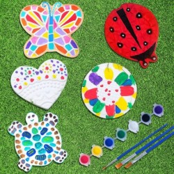 Stepping Stones 5 Piece Set Kids Crafts Crafts for Kids ages4-8-Crafts for Boys Girls 8-12 Years Old Outdoor Toys Birthday Gi...