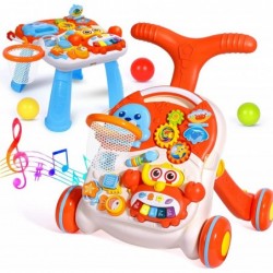 Baby Walker for 1 Year Old Boys Girls Sit to Stand Learning Walker with Kids Early Active Center & Removable Play Panel Toddl...