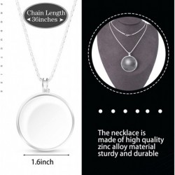 5X Monocle Necklace Magnifier Halloween Gentlemen Costume for 1920 Monocle Eyepiece with 36 Inch Long Chain for Halloween Dre...